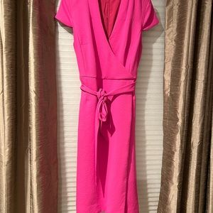 JCREW Suit Dress Summer Neon Flamingo Size 8